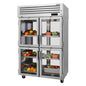 Turbo Air PRO-50-4R-G-PT-N 51 3/4" 2 Section Glass Door Pass-Thru Refrigerator