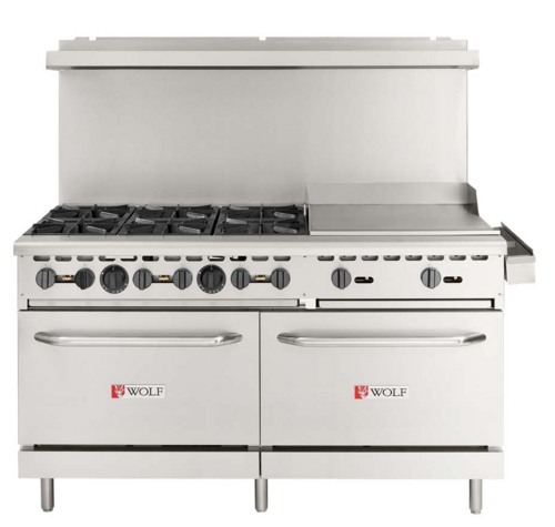 Wolf WX60F-6B24GP-QS-COMMANDER 60" Gas Restaurant Range
