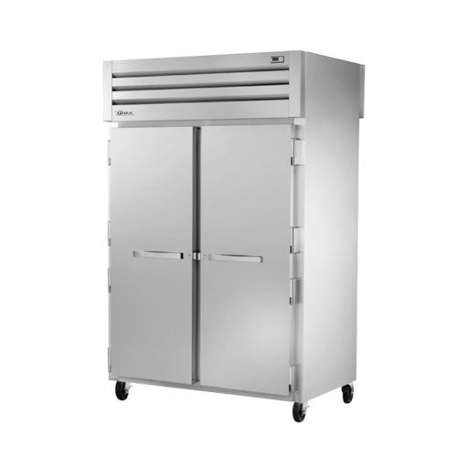 True STG2RPT-2S-2G-HC 52 5/8" 2 Section Solid & Glass Door Pass-Thru Refrigerator