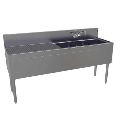 Glastender TSA-66R-S 66" Underbar Sink