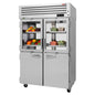 Turbo Air PRO-50R-GSH-PT-N 51 3/4" 2 Section Solid & Glass Door Pass-Thru Refrigerator
