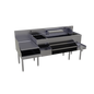 Glastender ALL-72B 72" Underbar Ice Bin / Cocktail Station