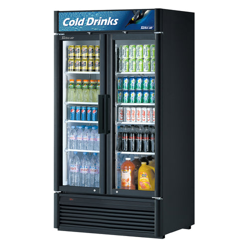 Turbo Air TGM-35SD-N 39 1/2" 2 Section Refrigerated Merchandiser