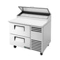 True TPP-AT-44D-2-HC 44 3/4" 2 Drawer Pizza Prep Table