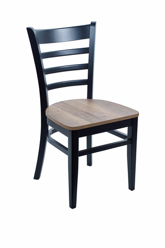 BFM Seating ZWC101BL W 17 1/2" Dining Chair