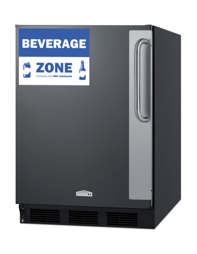 Summit FF6BK7BZADA 23 5/8" Solid Door Reach-In Refrigerator
