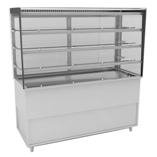 RPI VICD4-34-R-SQ-SC-FD 57 1/8" Refrigerated Display Case
