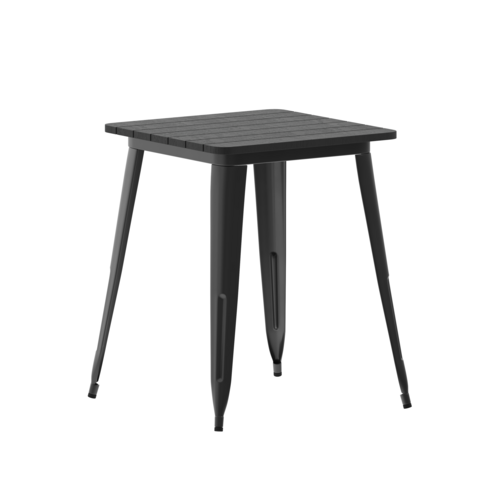Flash Furniture JJ-T14619-60-BKBK-GG 23 1/2" Patio Table