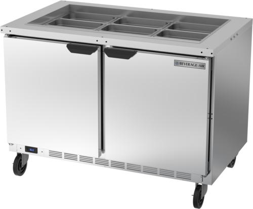 Beverage-Air SPE48HC-S 48 5/8" 2 Doors Sandwich / Salad Prep Table