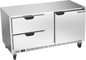 Beverage-Air UCFD60AHC-2 60" Solid Door Undercounter Freezer