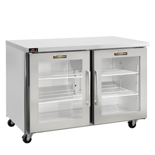 Traulsen CLUC-48R-GD-RR 48 1/4" Glass Door Undercounter Refrigerator