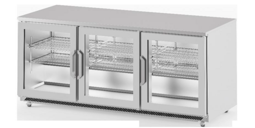 Infrico IUC-UC72RCR 72 3/4" Solid Door Undercounter Refrigerator