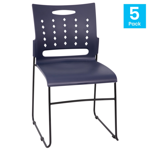 Flash Furniture 5-RUT-2-NVY-BK-GG 18" Dining Chair