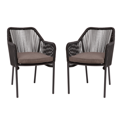 Flash Furniture SDA-AD892006-BK-2-GG 22" Patio Chair
