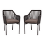 Flash Furniture SDA-AD892006-BK-2-GG 22" Patio Chair