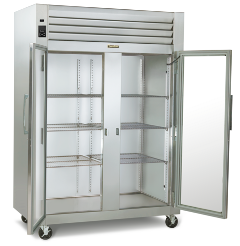 Traulsen G21013 52 1/8" 2 Section Glass Door Reach-In Refrigerator