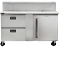 Traulsen CLPT-6024-DW-DR 60 1/2" 24 Pan Mega Top Sandwich / Salad Prep Table