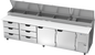 Beverage-Air DPD119HC-6T 119" 2 Doors Pizza Prep Table