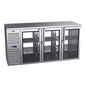 Krowne KPT72L 72" Solid Door Back Bar Cooler