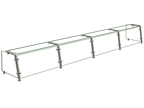 Hatco EP21-13218 132" Sneeze Guard
