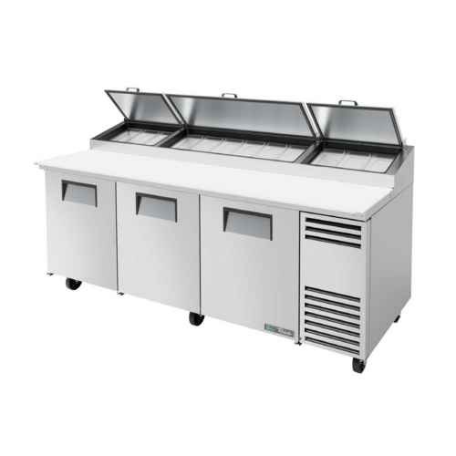 True TPP-AT2-93-HC 93 1/2" 3 Doors Pizza Prep Table