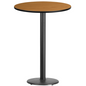 Flash Furniture XU-RD-30-NATTB-TR18B-GG Dining Table