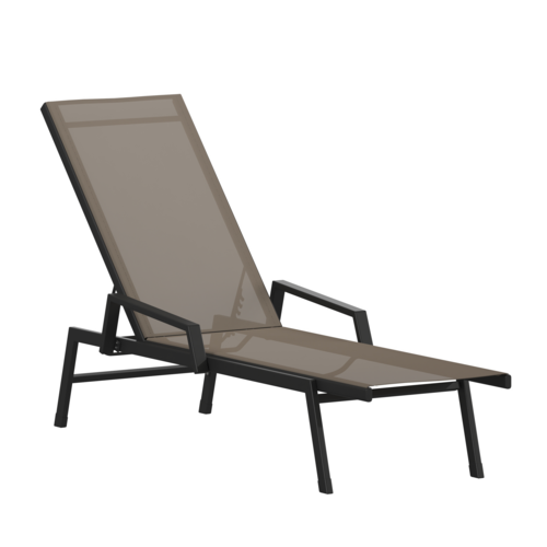 Flash Furniture JJ-LC323-BLK-BR-GG 29" Patio Lounge Seating