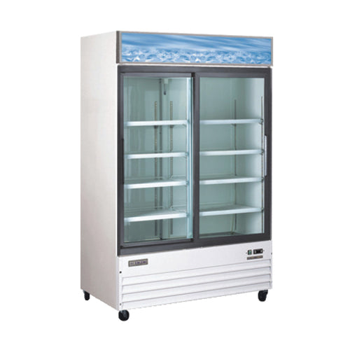 Omcan 50032 53 1/4" 2 Section Refrigerated Merchandiser