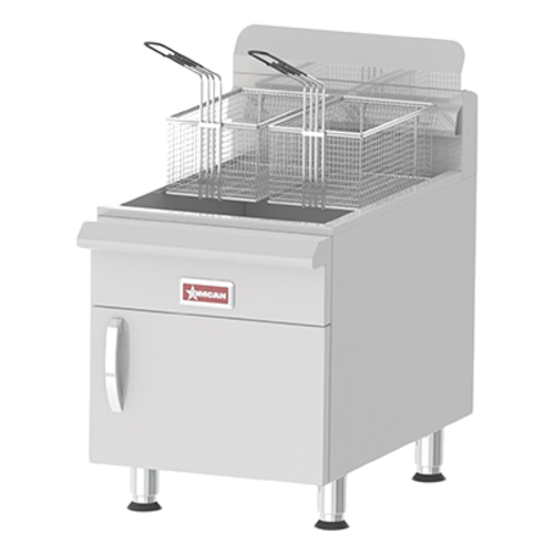 Omcan 43088 17" 30 lb Gas Countertop Fryer