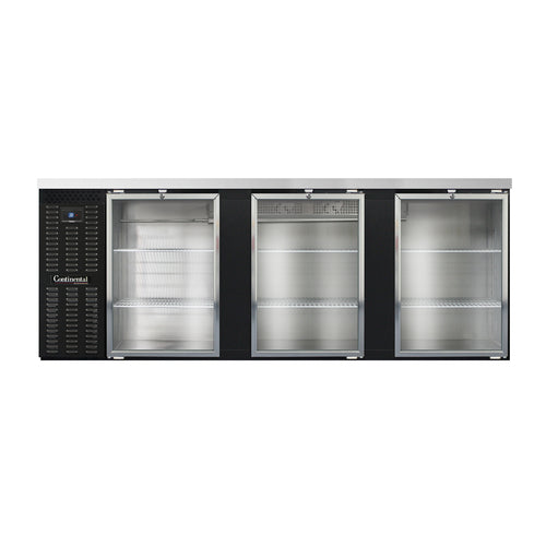 Continental Refrigerator BB90SNGD 90" Solid Door Back Bar Cooler