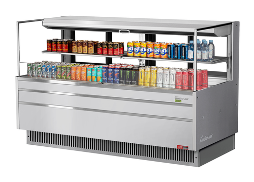 Turbo Air TOM-72L-UFD-S-2S-N 70 3/4" Open Air Merchandiser