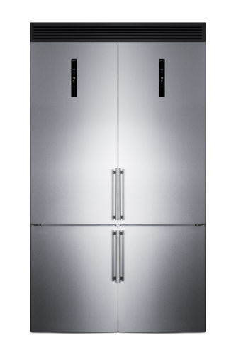 Summit FFBF181ES2KIT48 46 3/4" Solid Door Reach-In Refrigerator Freezer
