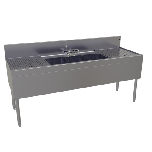 Glastender TSB-72-S 72" Underbar Sink