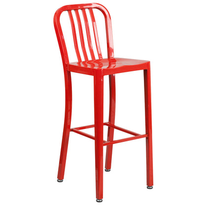 Flash Furniture CH-61200-30-RED-GG 15 1/2" Patio Barstool