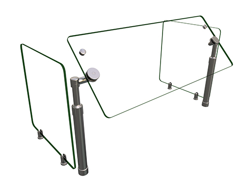 Hatco B950SWIVEL-36 36" Sneeze Guard