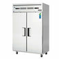 Everest ESRF2A 49 5/8" 2 Section Solid Door Reach-In Refrigerator Freezer