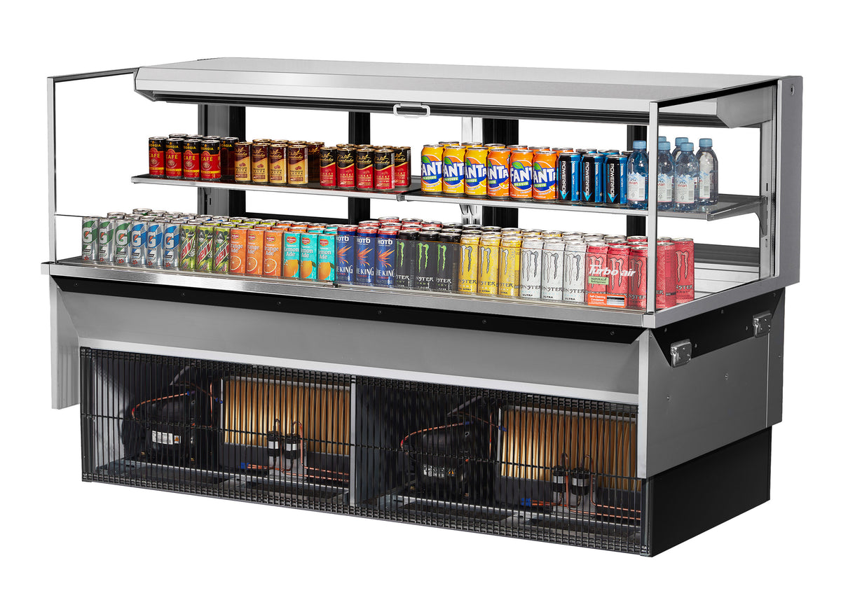 Turbo Air TOM-72L-UFD-S-2SI-N 71 7/8" Refrigerated Display Case
