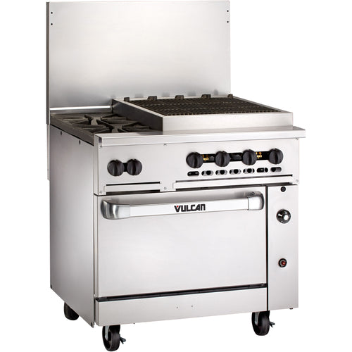 Vulcan 36C-2B24CBP 36" 2 Burner Gas Restaurant Range