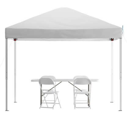 Flash Furniture JJ-GZ10183Z-4LEL3-WHWH-GG 116" Patio Umbrella