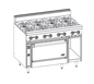Jade Range JBR-8-36C 48" Gas Restaurant Range