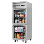 Everest ESGRH2 29 1/4" 1 Section Glass Door Reach-In Refrigerator
