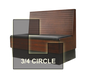 DM Seating DBWPS-48-34 Booth