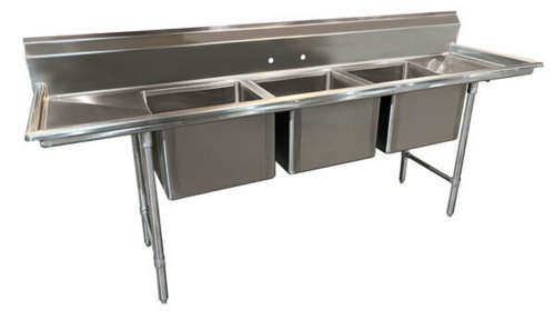Advance Tabco 9-83-60-18RL 101" Compartment Sink