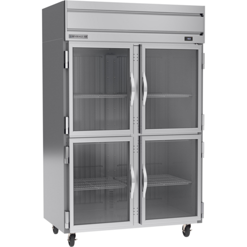 Beverage-Air HF2HC-1HG 52" 2 Section Glass Door Reach-In Freezer