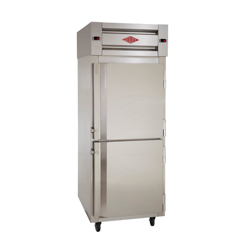 Utility Refrigerator RF-30-SS-2G-N 30" Solid Door Reach-In Refrigerator Freezer