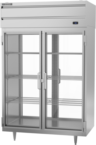 Beverage-Air PRD2HC-1BG 52 1/8" 2 Section Glass Door Pass-Thru Refrigerator