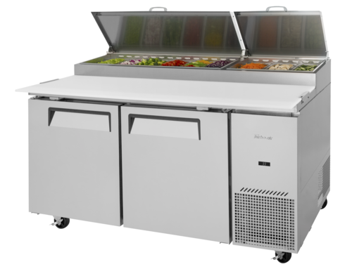 Turbo Air TPR-67SD-N 67 1/8" 2 Doors Pizza Prep Table