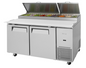 Turbo Air TPR-67SD-N 67 1/8" 2 Doors Pizza Prep Table