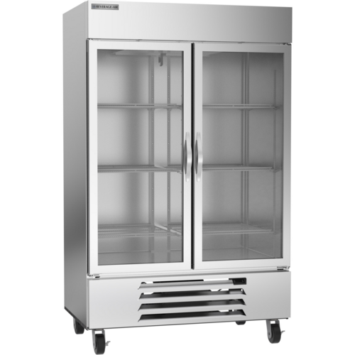 Beverage-Air HBF49HC-1-G 52" 2 Section Glass Door Reach-In Freezer