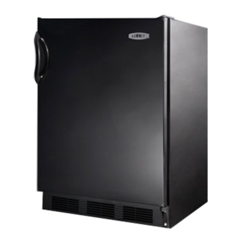 Summit FF7BK 23 5/8" Solid Door Undercounter Refrigerator